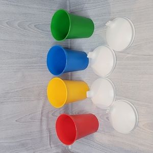 Tupperware Classic Bell Tumblers & Seals New